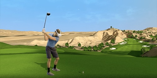 Screenshot of photoshopped gameplay in Golf+
